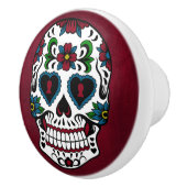 Retrodag van de dode suikerschedel keramische knop (Rechts)
