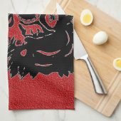 Retrodag van de dode suikerschedel theedoek (Quarter Fold)