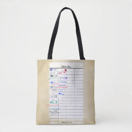 Retrodatum tapekaart Verschuldigde student Gestamp Tote Bag
