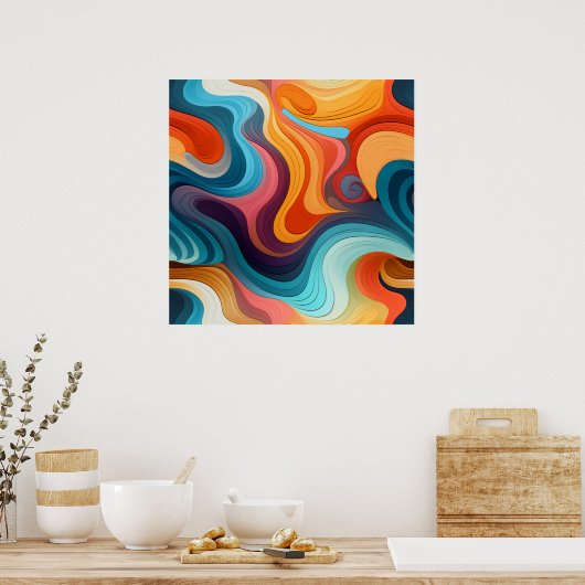 Retrodelic Art Poster (Keuken)