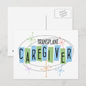 Retrodesign Transplant Caregiver Briefkaart (Voorkant / Achterkant)