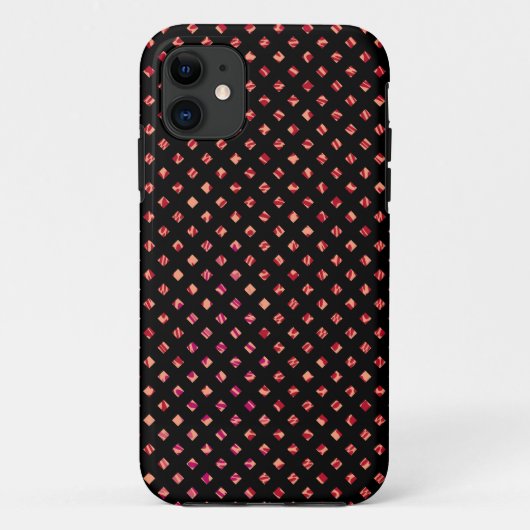 Retrodiamant naadloze strepen grafisch Case-Mate iPhone case (Achterkant)