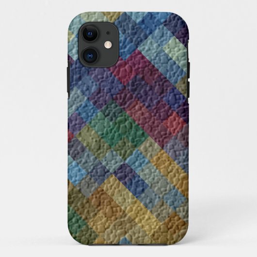 Retrodiamant naadloze vormwand grafisch Case-Mate iPhone case (Achterkant)