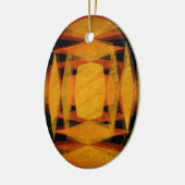 Retrodiamantpatroon Keramisch Ornament (Links)