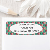 Retroeporen en halve cirkels etiket (Insitu)