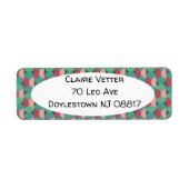 Retroeporen en halve cirkels etiket (Voorkant)