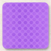 Retrofaded paarse cirkels bier onderzetter (Voorkant)