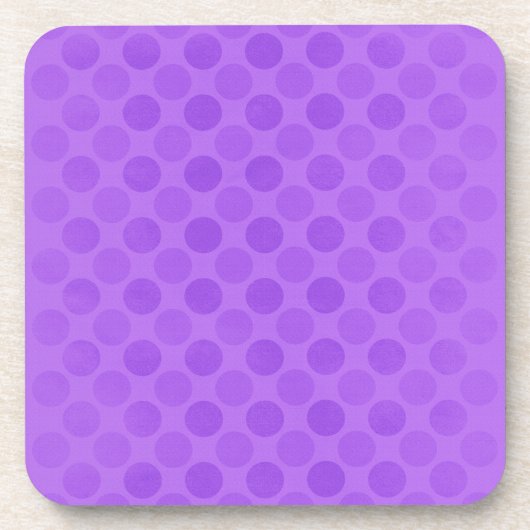 Retrofaded paarse cirkels bier onderzetter (Voorkant)