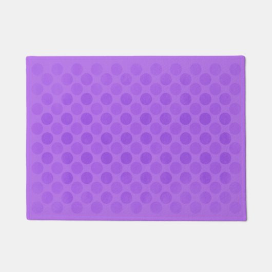 Retrofaded paarse cirkels deurmat (Voorkant)