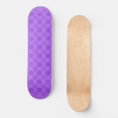 Retrofaded paarse cirkels persoonlijk skateboard (Voorkant)