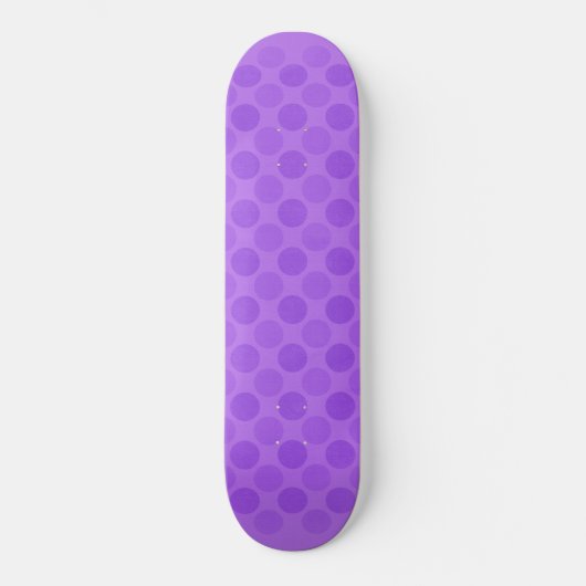 Retrofaded paarse cirkels persoonlijk skateboard (Voorkant)