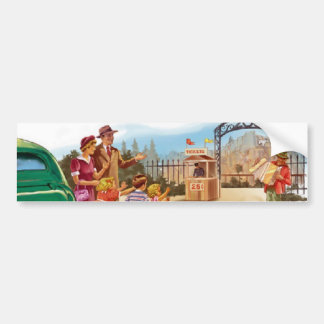 Retrofamilie Bumpersticker