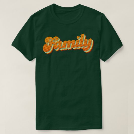 Retrofamilie T-shirt (Design voorkant)
