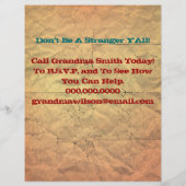  retrofamilie verzamelt reünie Flyer (Achterkant)