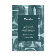 Retrofborden en -bochten, Blauwgroen gegevens