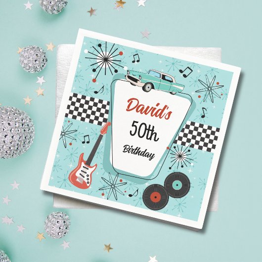 Retrofeest jaren 50 servet
