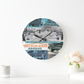 Retrofiele 60s Moderne Mozaïek! Grote Klok (Huis)