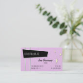 Retrofiele horizontale Visitekaartjes (Staand voorkant)