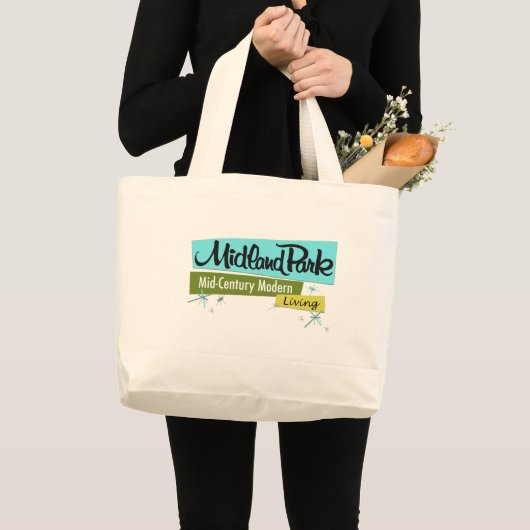 Retrofiele middeleeuwse moderne grote tote bag (Voorkant (product))