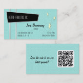 Retrofiele QR-Visitekaartjes Visitekaartje (Voorkant / Achterkant)