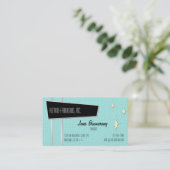 Retrofiele QR-Visitekaartjes Visitekaartje (Staand voorkant)