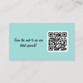 Retrofiele QR-Visitekaartjes Visitekaartje (Achterkant)