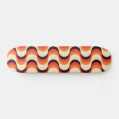 Retrofielen naadloze Abstracte kunst Skateboard (Horizontaal)