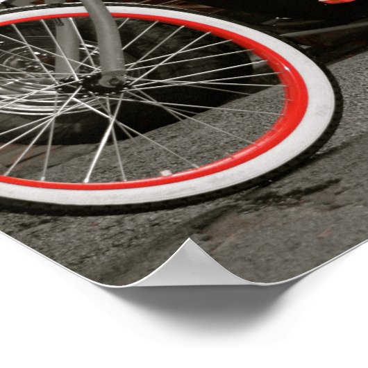 Retrofiets poster (Hoek)