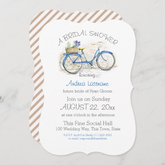 Retrofiets Vrijgezellenfeest Kaart (Voorkant / Achterkant)