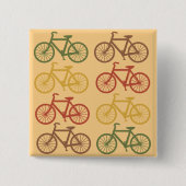 Retrofietsen Vierkante Button 5,1 Cm (Voorkant)