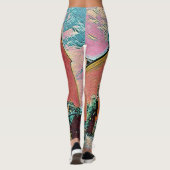 Retrofietskunst Leggings (Achterkant)