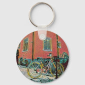 Retrofietskunst Sleutelhanger (Voorkant)