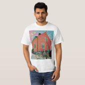 Retrofietskunst T-shirt (Voorkant volledig)