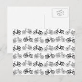 Retrofietspatroon Briefkaart (Voorkant / Achterkant)