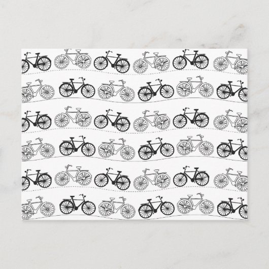 Retrofietspatroon Briefkaart (Voorkant)