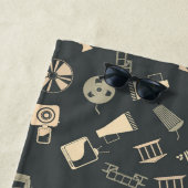 Retrofilmelementen patroon strandlaken (In situ)