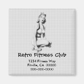 Retrofitness B/W Magneet (Voorkant)