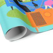 Retrofkoppeling met kattenpapier cadeaupapier (Rol Hoek)
