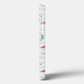 Retroflamingos op mintstrips Case-Mate iPhone case (Achterkant / Links)