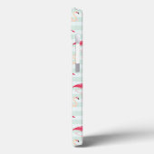 Retroflamingos op mintstrips Case-Mate iPhone case (Achterkant / Links)