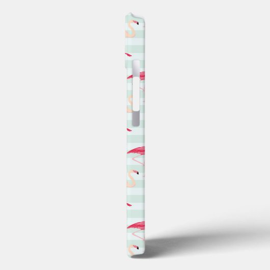 Retroflamingos op mintstrips Case-Mate iPhone case (Achterkant / Links)