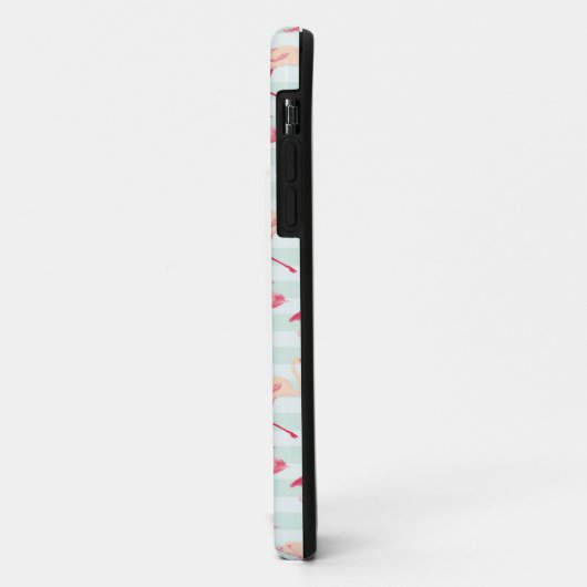 Retroflamingos op mintstrips Case-Mate iPhone case (Achterkant/links)