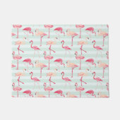 Retroflamingos op mintstrips deurmat (Voorkant)