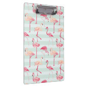 Retroflamingos op mintstrips klembord (Rechts)