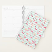 Retroflamingos op mintstrips planner (Display)