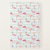 Retroflamingos op mintstrips planner (Achterkant)