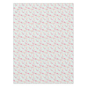 Retroflamingos op mintstrips tafelkleed (Voorkant)