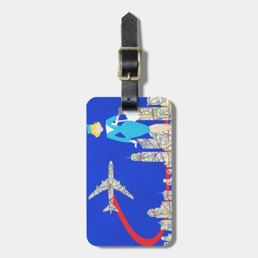 Retroflichtbegeleidend Bagagelabel (Voorkant verticaal)