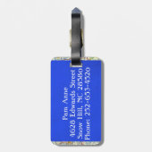 Retroflichtbegeleidend Bagagelabel (Achterkant verticaal)