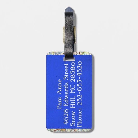 Retroflichtbegeleidend  Bagagelabel (Achterkant verticaal)